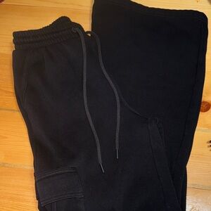 PINK Victoria's Secret black sweat pants size xs
